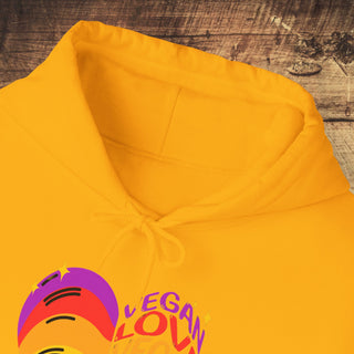 Vegan Love Heavy Blend™ Hooded Sweatshirt Printify