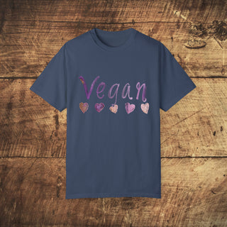 Vegan Hearts T-shirt Printify