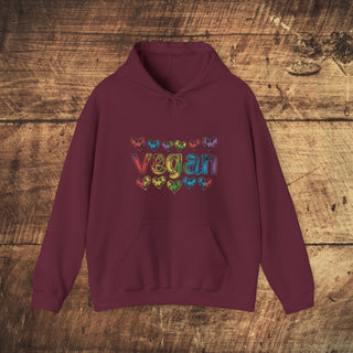 Vegan Hearts Heavy Blend™ Hooded Sweatshirt Printify