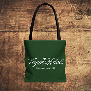 Vegan Virtues Tote Bag Printify