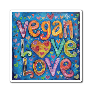 Vegan Love Magnet Printify