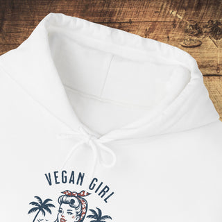 Vegan Girl Heavy Blend™ Hooded Sweatshirt Printify