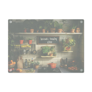 Plant-based Only Tempered Glass Cutting Board Printify