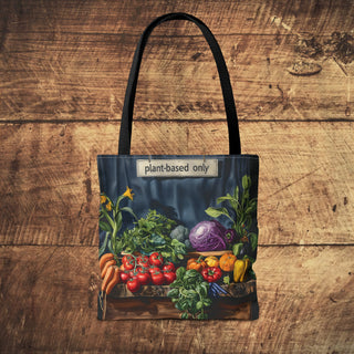 Plant-Based Only Tote Bag Printify