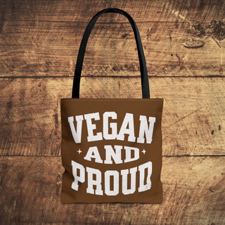 Vegan And Proud Tote Bag Printify