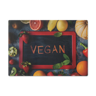 Vegan Tempered Glass Cutting Board Printify