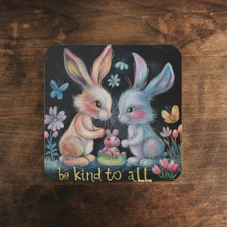 Be Kind To All Cork Back Coaster Printify