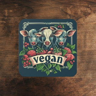 Vegan Cork Back Coaster Printify