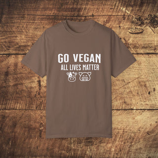 Go Vegan Unisex Garment-Dyed T-shirt