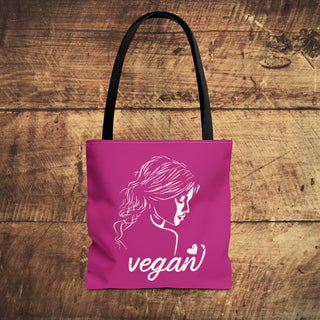 Vegan Girl Tote Bag Printify