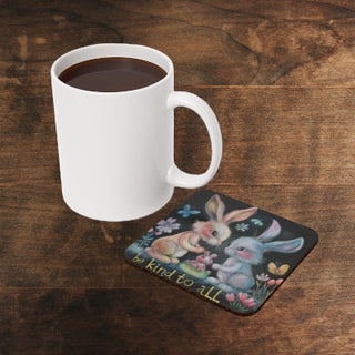 Be Kind To All Cork Back Coaster Printify