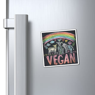 Vegan Rainbow Magnet Printify