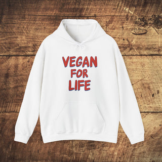 Vegan For Life Heavy Blend™ Hooded Sweatshirt Printify