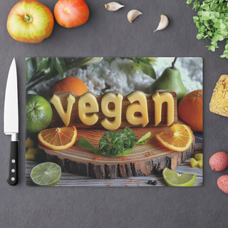 Vegan Tempered Glass Cutting Board Printify