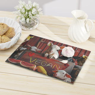 Vegan Tempered Glass Cutting Board Printify