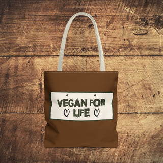 Vegan For Life Tote Bag Printify