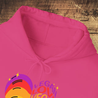 Vegan Love Heavy Blend™ Hooded Sweatshirt Printify