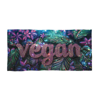 Vegan Beach Towel Printify