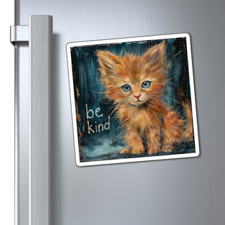 Be Kind Kitty Magnet Printify