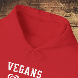 Vegans Love All Animals Heavy Blend™ Hooded Sweatshirt Printify