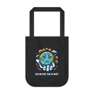 Vegan For The Planet Organic Canvas Tote Bag