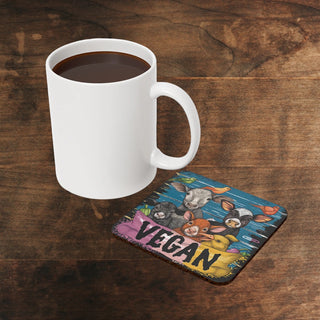 Vegan Cork Back Coaster Printify