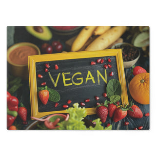 Vegan Tempered Glass Cutting Board Printify