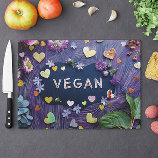 Vegan Tempered Glass Cutting Board Printify