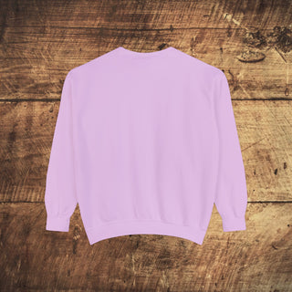 Vegan Girl Garment-Dyed Sweatshirt Printify