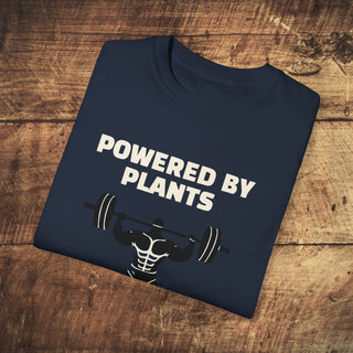 Powered By Plants Garment-Dyed T-shirt Printify