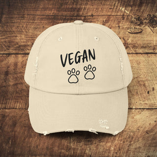 Vegan Paws Distressed Cap