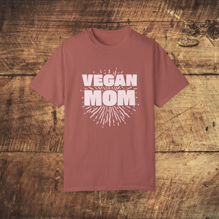 Vegan Mom Garment-Dyed T-shirt Printify