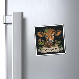 Vegan Cow Magnet Printify