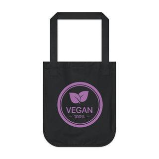 Vegan 100% Organic Canvas Tote Bag