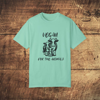 Vegan For The Animals Unisex Garment-Dyed T-shirt