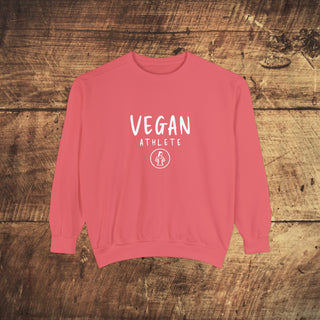 Vegan Athlete Garment-Dyed Sweatshirt Printify