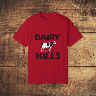 Dairy Kills Garment-Dyed T-shirt Printify