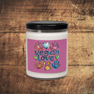 Vegan Love Scented Soy Candle, 9oz