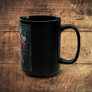 For The Animals Black Mug, 15oz