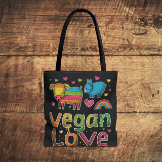Vegan Love Tote Bag Printify