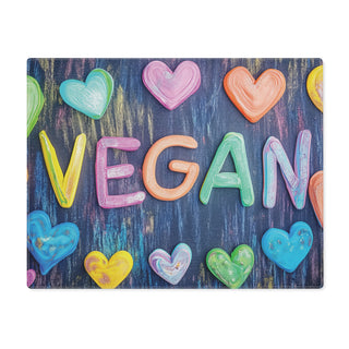 Vegan Hearts Placemat, 1pc Printify