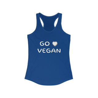 Go Vegan Women's Ideal Racerback Tank Printify