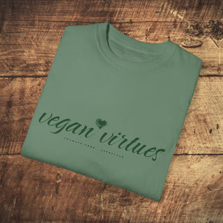 Vegan Virtues Garment-Dyed T-shirt Printify