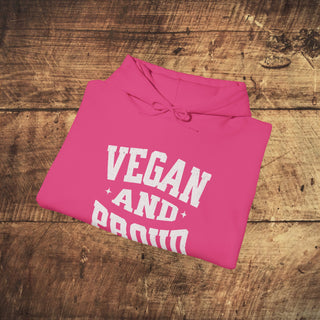 Vegan and Proud Heavy Blend™ Hooded Sweatshirt Printify