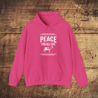 Peace For All Life Heavy Blend™ Hooded Sweatshirt Printify