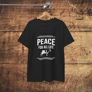 Peace For All Life Unisex Heavy Cotton Tee