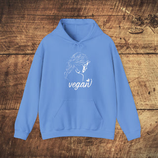 Vegan Girl Heavy Blend™ Hooded Sweatshirt Printify