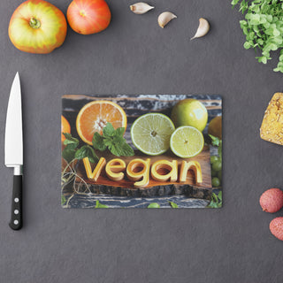 Vegan Tempered Glass Cutting Board Printify