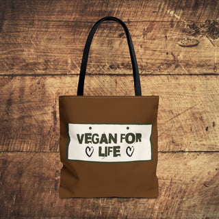 Vegan For Life Tote Bag Printify