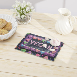 Vegan Tempered Glass Cutting Board Printify